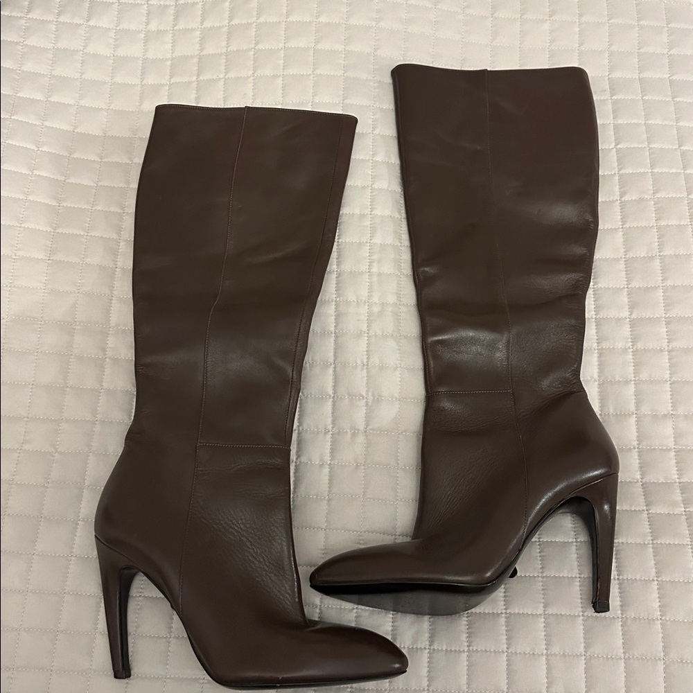 Via Spiga Dark Brown Heeled Boots